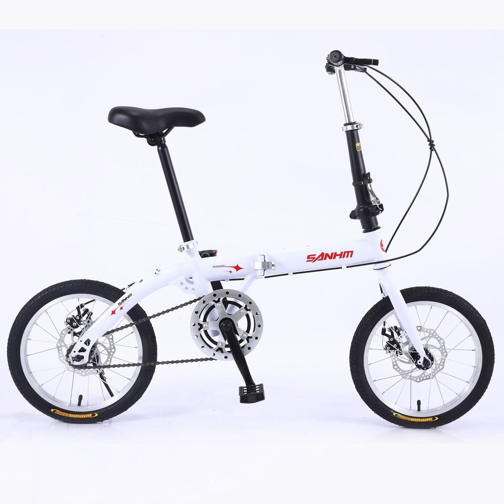 Commuter Biking - Взрослый 16-дюймовый односкоростной складной велосипед с